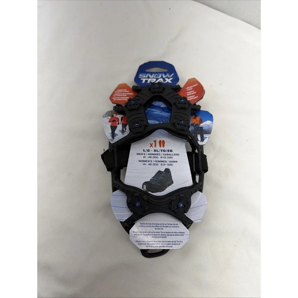 Snow Trax By YakTrax Traction Gear for Shoes & Boots (L-XL Men 8-12; Wmn. 9+)new